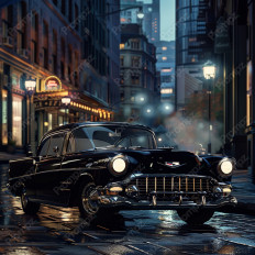 Midjourney V6 Prompt for Classic Vintage Cars Thumbnail for image example 1