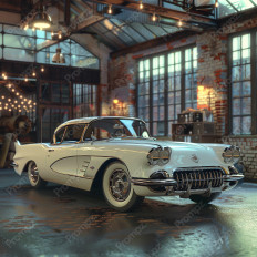 Midjourney V6 Prompt for Classic Vintage Cars Thumbnail for image example 2