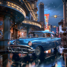 Midjourney V6 Prompt for Classic Vintage Cars Thumbnail for image example 4