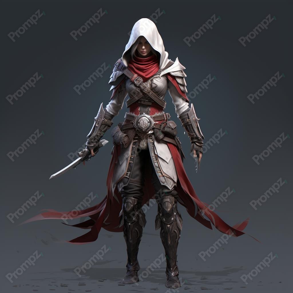 Preview of Midjourney Prompt 3D RPG Gaming Character image example 1 Midjourney V5.2 Prompt for 3D RPG Gaming Character Preview 1