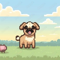 Midjourney V5 Prompt for Pixel Animals Thumbnail for image example 2