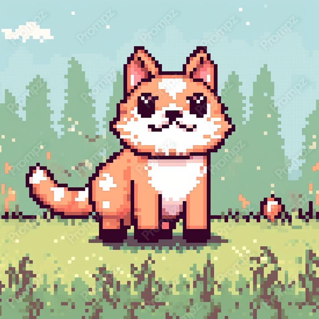 Preview of Midjourney Prompt Pixel Animals image example 3 Midjourney V5 Prompt for Pixel Animals Preview 3