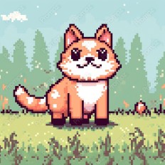 Midjourney V5 Prompt for Pixel Animals Thumbnail for image example 3