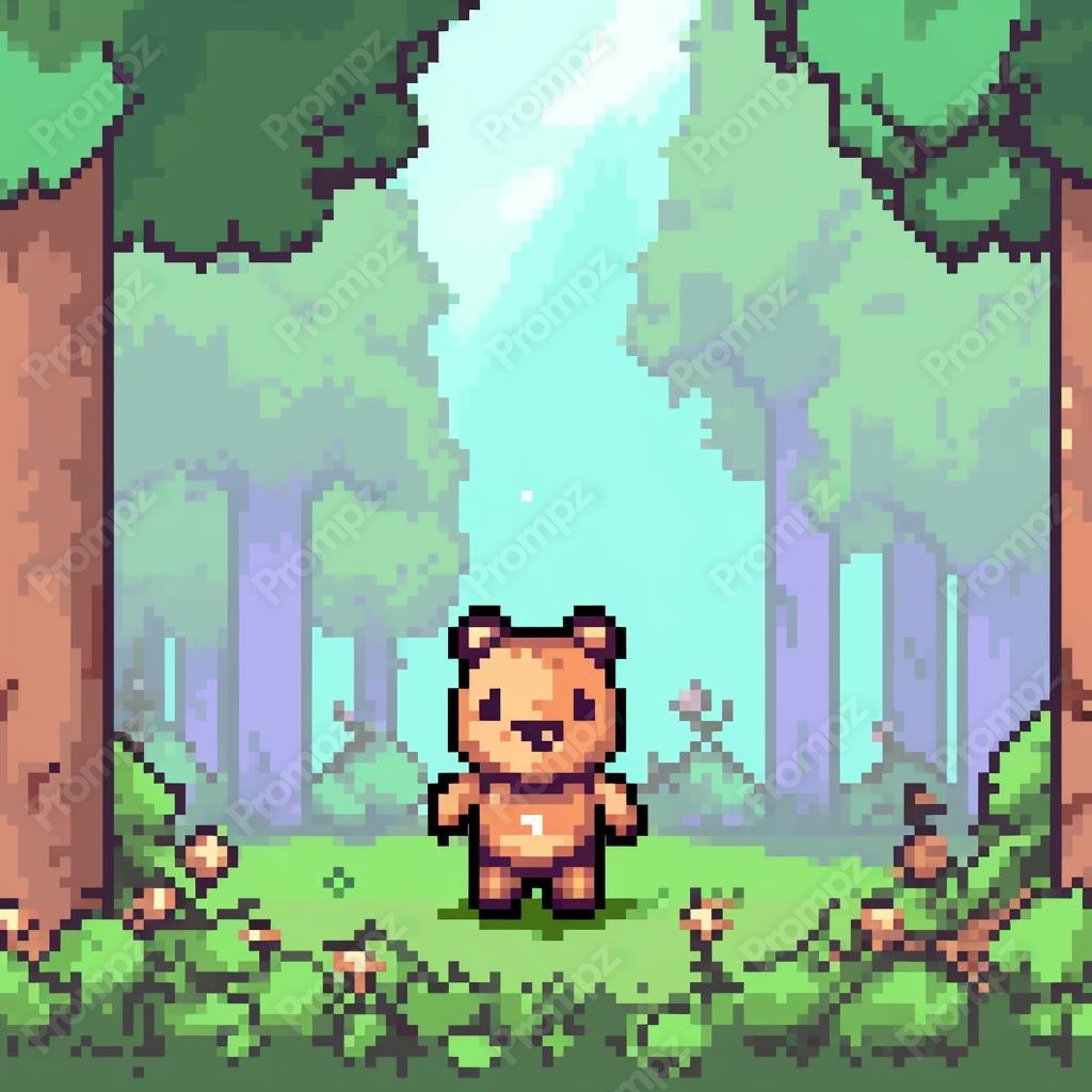 Midjourney V5 Prompt for Pixel Animals Preview 4