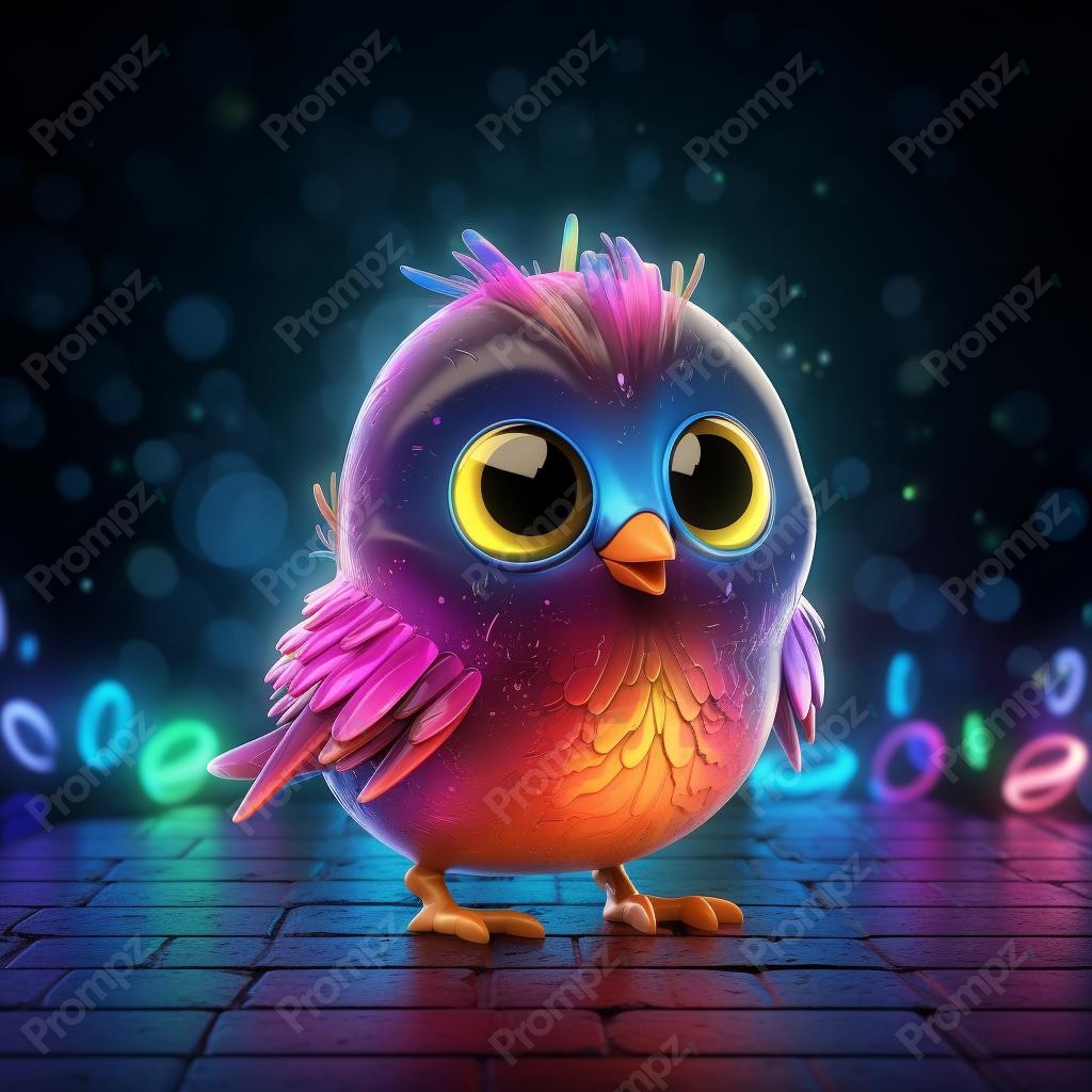 Preview of Midjourney Prompt Neon Animal Illustrations image example 4 Midjourney V5.2 Prompt for Neon Animal Illustrations Preview 4