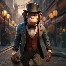 Midjourney V5.2 Prompt for Cartoon Illustration of Old Fashion Animals Thumbnail for image example 1