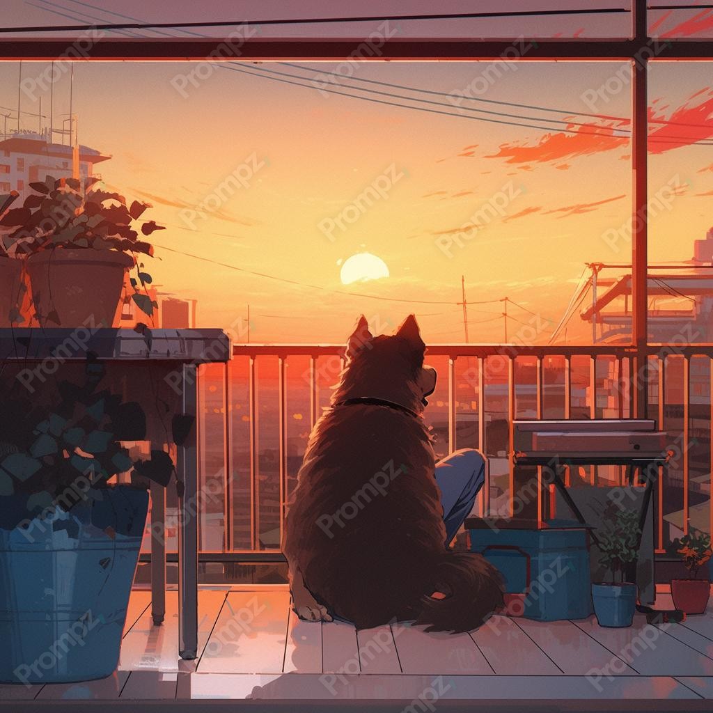 Midjourney V6 Prompt for Lofi Animals Preview 1