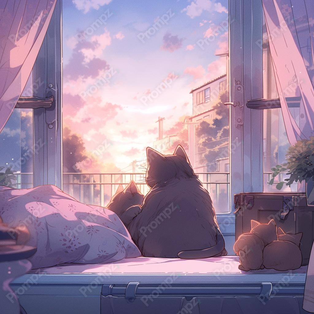 Midjourney V6 Prompt for Lofi Animals Preview 2