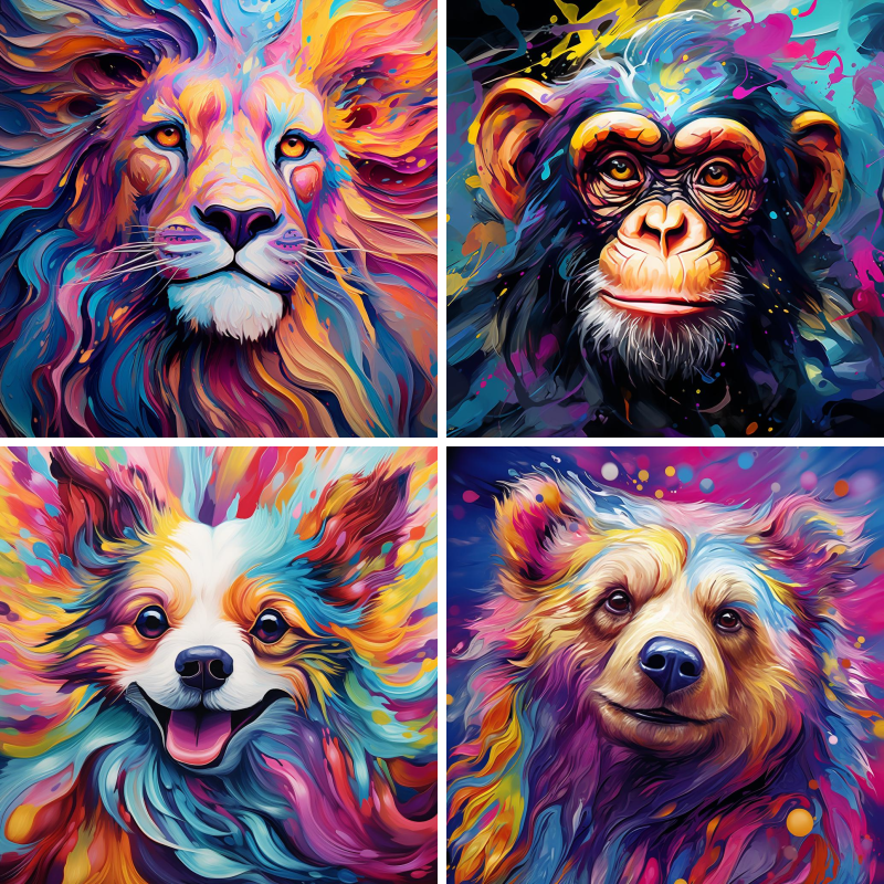 Abstract Animal Art