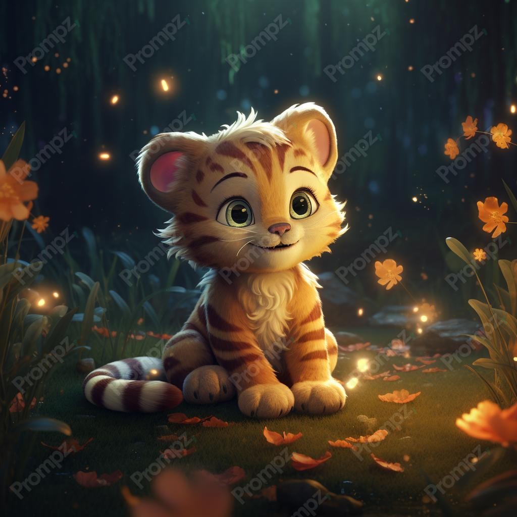 Midjourney V5.2 Prompt for Fairy Tale Animal Illustrations Preview 1