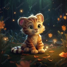 Midjourney V5.2 Prompt for Fairy Tale Animal Illustrations Thumbnail for image example 1
