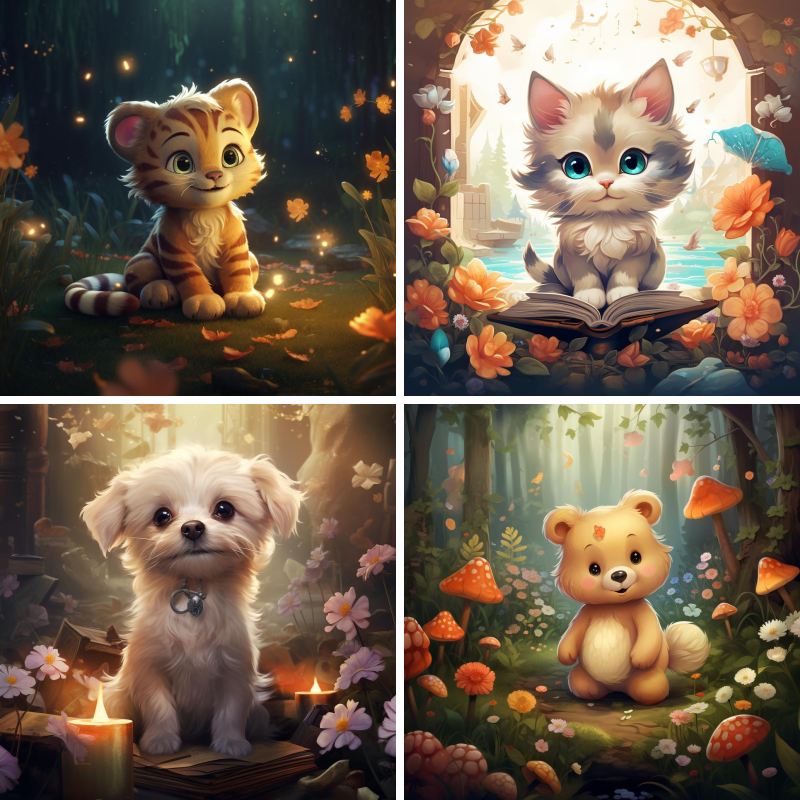 Fairy Tale Animal Illustrations
