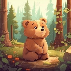 Midjourney V5.2 Prompt for Retro Animals for Children Books Thumbnail for image example 1