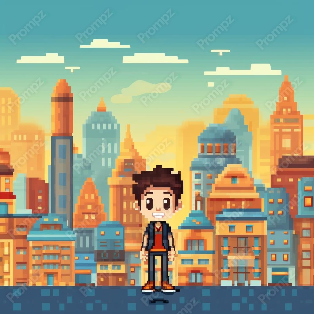 Midjourney V5.1 Prompt for Pixel Kids Preview 1