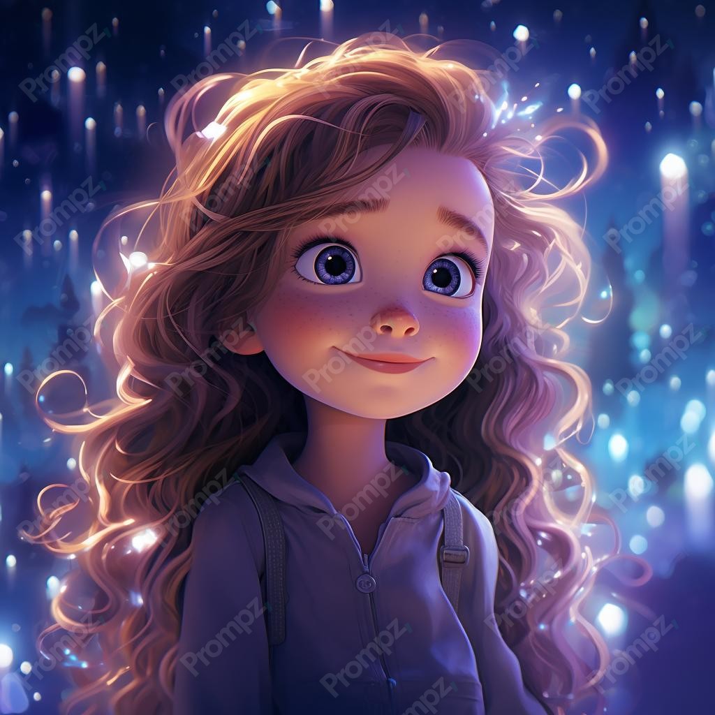 Midjourney V5.2 Prompt for Glowing Kids Cartoon Style Preview 1