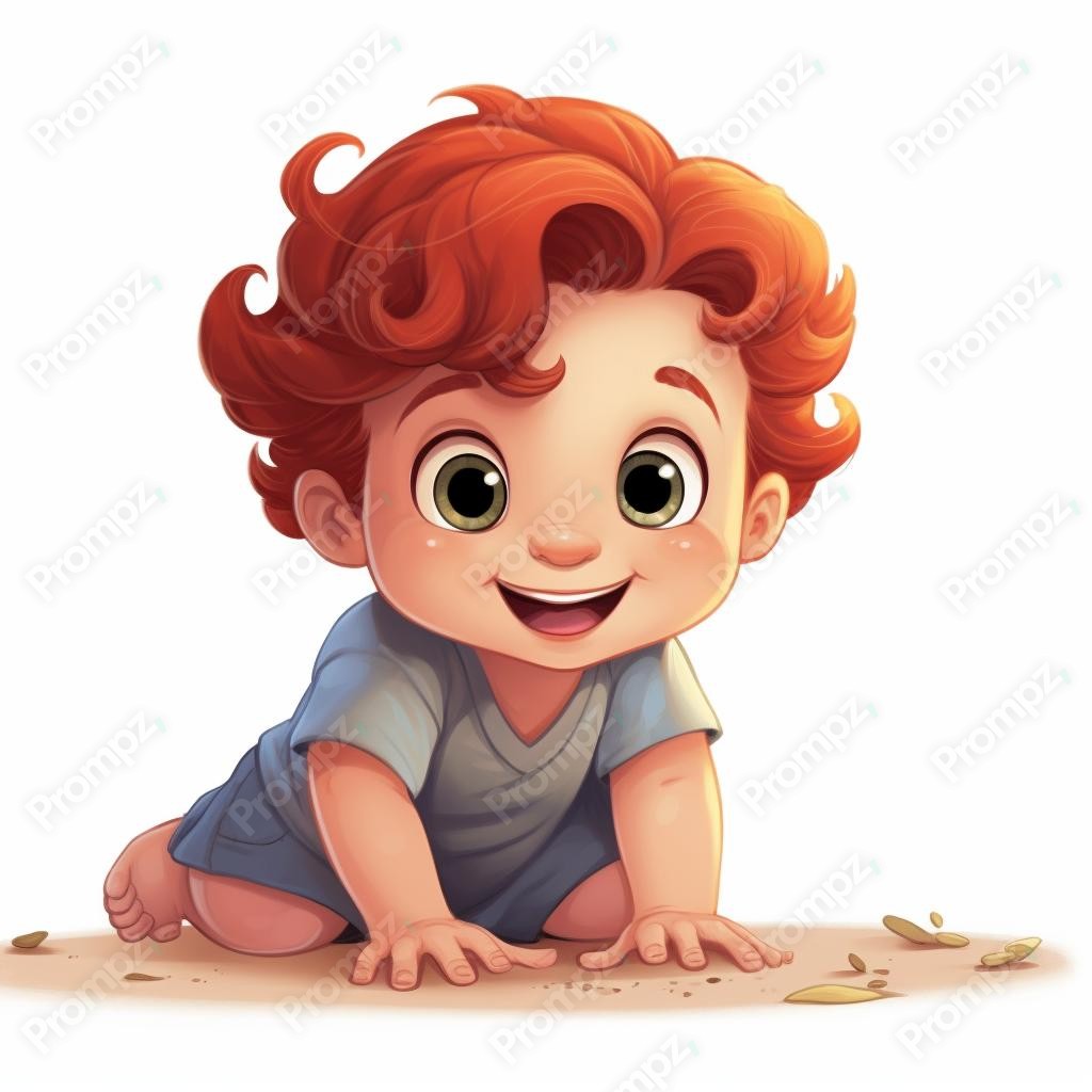 Preview of Midjourney Prompt 2D Cartoon Baby image example 2 Midjourney V5.2 Prompt for 2D Cartoon Baby Preview 2