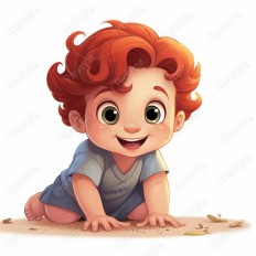 Midjourney V5.2 Prompt for 2D Cartoon Baby Thumbnail for image example 2