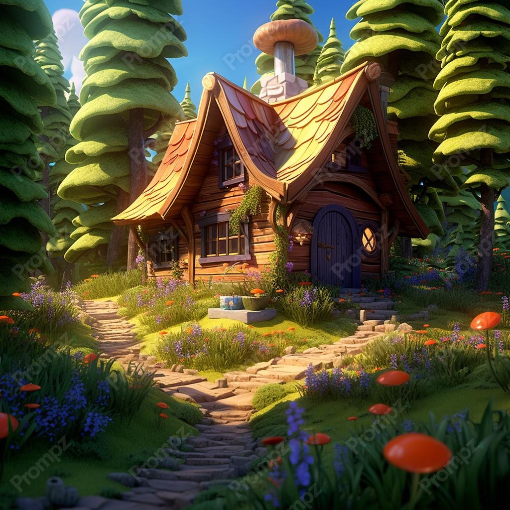 Midjourney V5.2 Prompt for Cartoon Buildings Preview 4