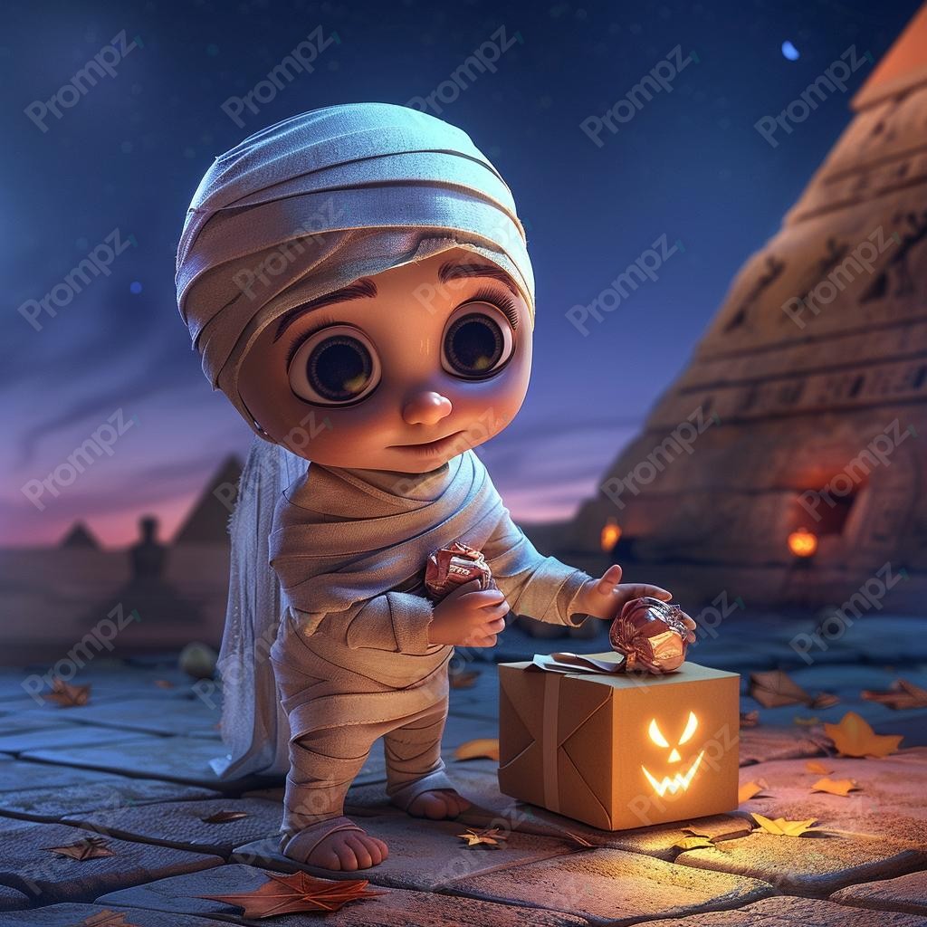 Midjourney V6 Prompt for Halloween Illustration Backgrounds Preview 2
