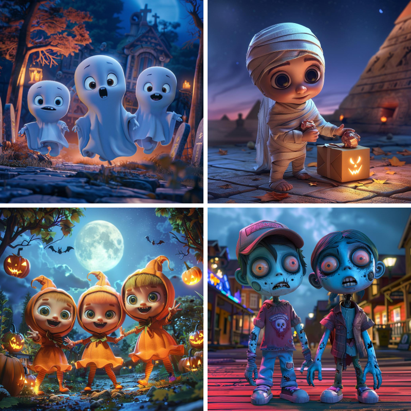 Halloween Illustration Backgrounds