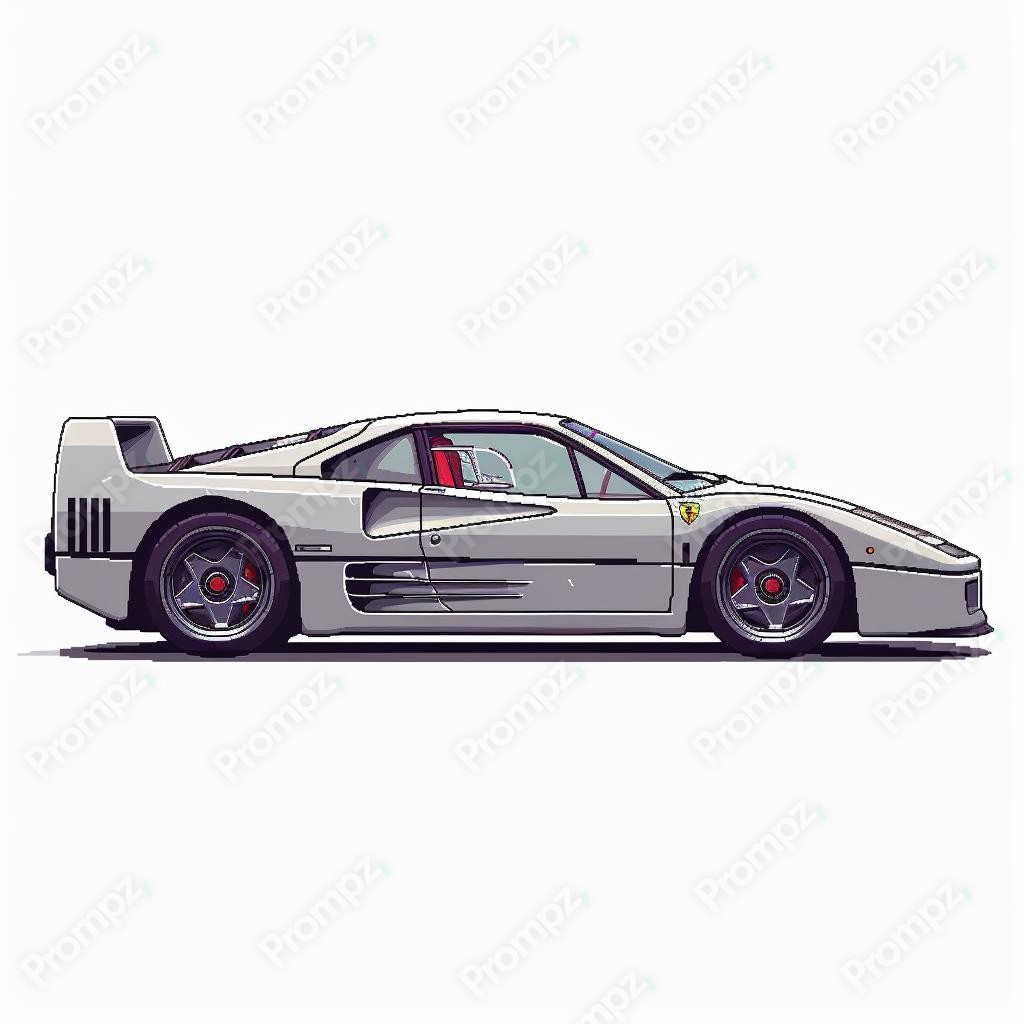 Midjourney V6 Prompt for Pixel and Gaming Vehicles 2D Preview 4