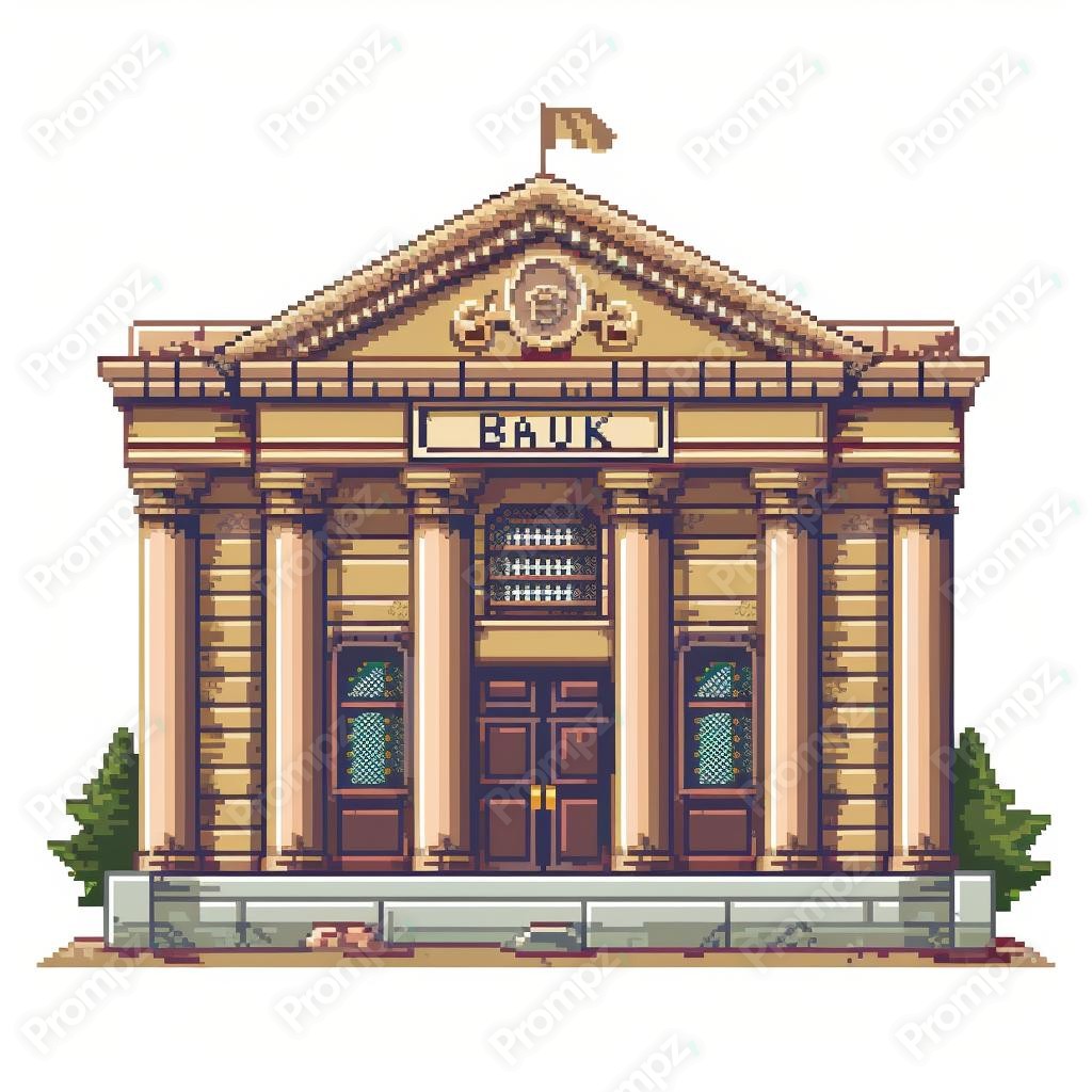 Midjourney V6 Prompt for Pixel and Gaming Buildings 2D Preview 1