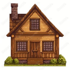 Midjourney V6 Prompt for Pixel and Gaming Buildings 2D Thumbnail for image example 4