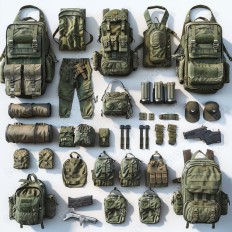 Midjourney V6 Prompt for 3D RPG Gaming Asset Sheet Thumbnail for image example 1