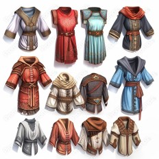 Midjourney V6 Prompt for 3D RPG Gaming Asset Sheet Thumbnail for image example 3