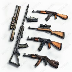 Midjourney V6 Prompt for 3D Gaming Asset Sheet Thumbnail for image example 4