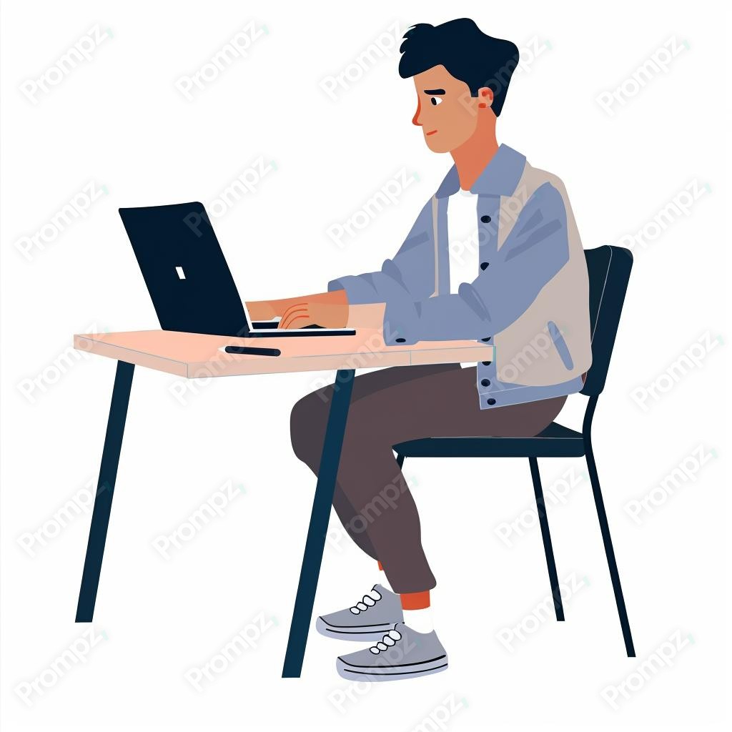 Preview of Midjourney Prompt Colored Web Illustration Characters image example 4 Midjourney V6 Prompt for Colored Web Illustration Characters Preview 4
