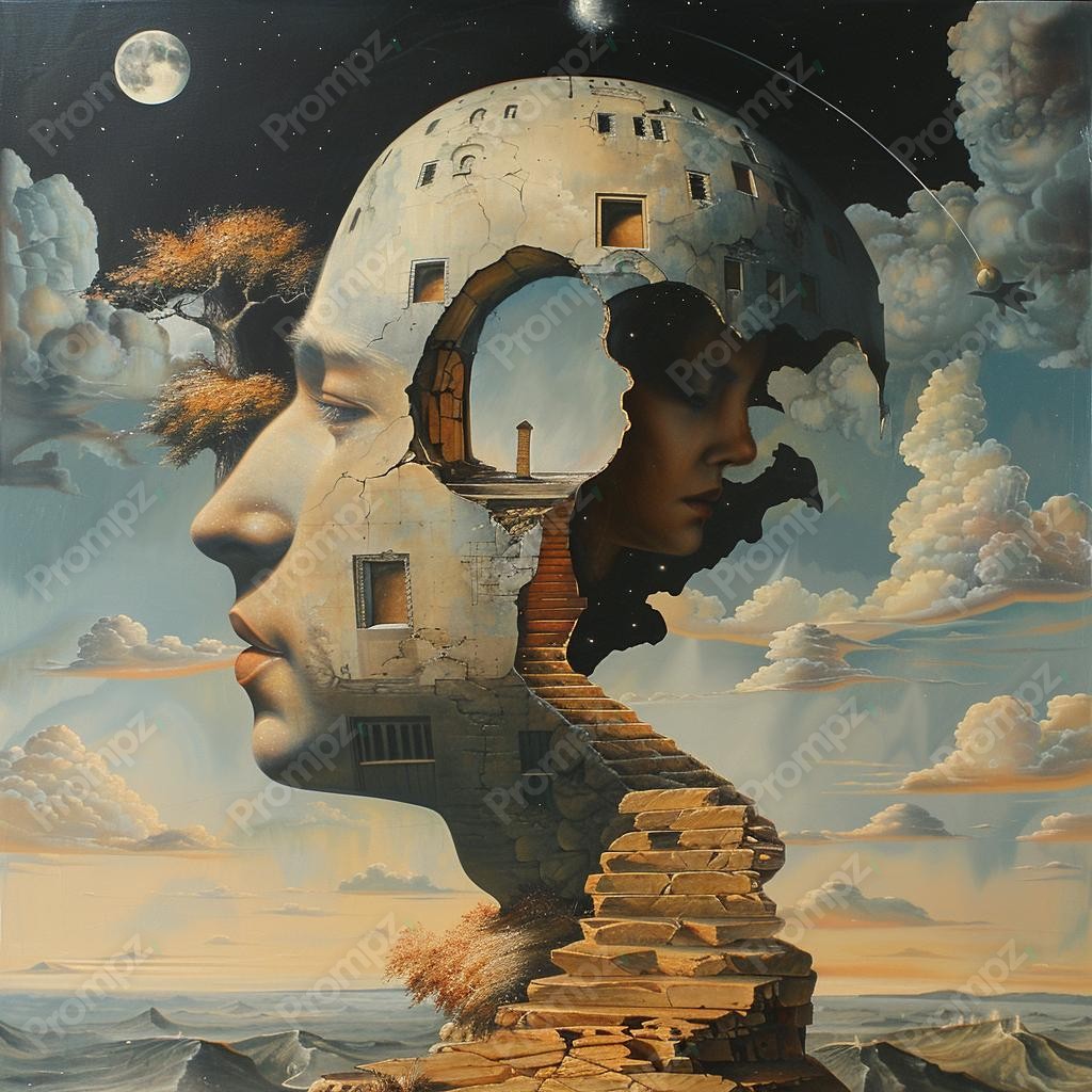 Midjourney V6 Prompt for Surrealism Artworks Preview 2