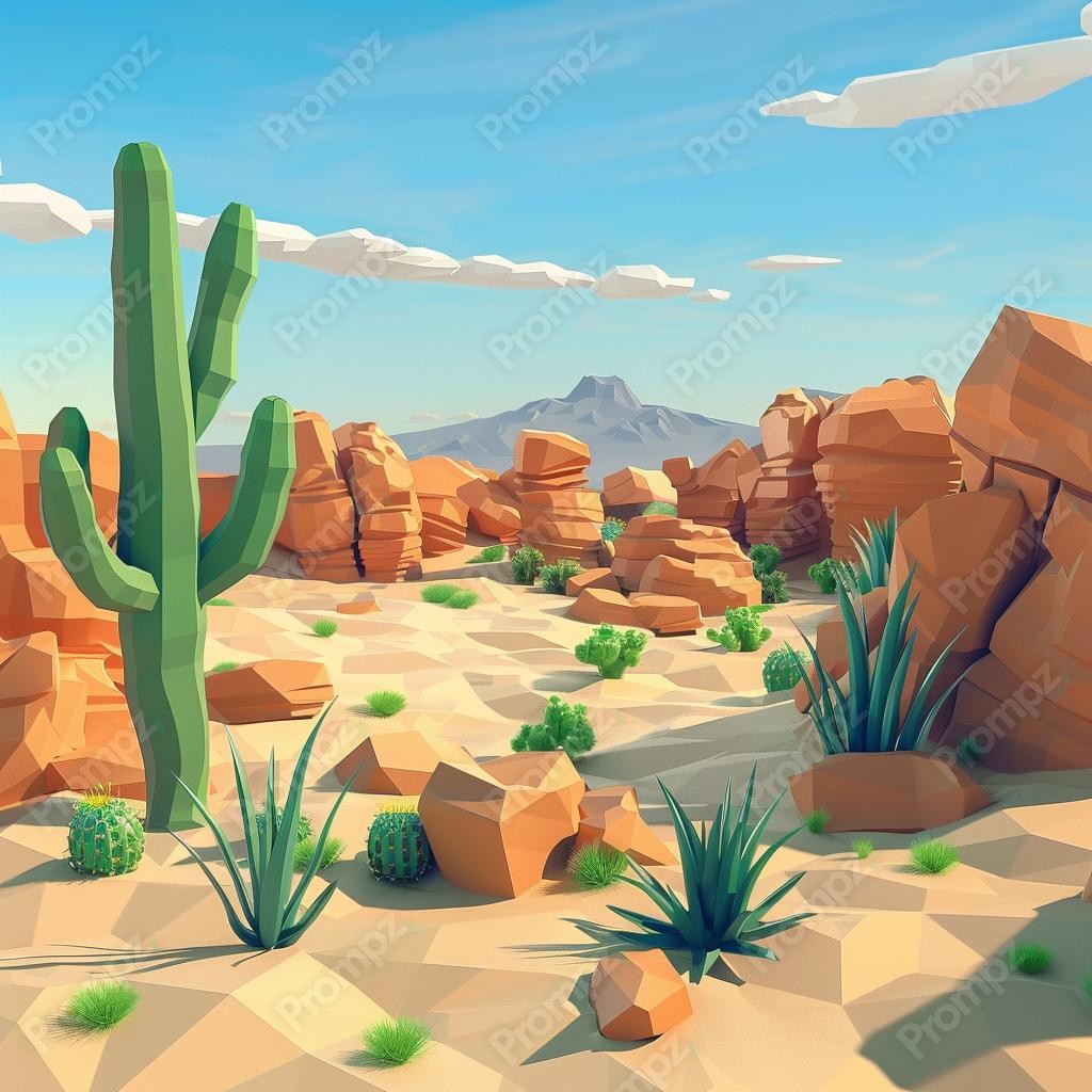 Preview of Midjourney Prompt 3D Gaming Vegetation Low Poly image example 1 Midjourney V6 Prompt for 3D Gaming Vegetation Low Poly Preview 1