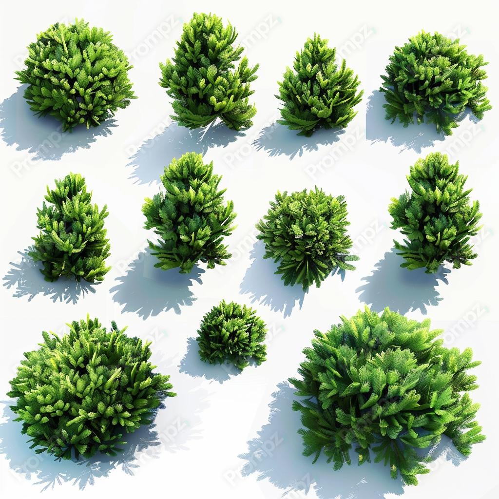 Preview of Midjourney Prompt 3D Gaming Asset Sheet for Plants and Flowers image example 3 Midjourney V6 Prompt for 3D Gaming Asset Sheet for Plants and Flowers Preview 3