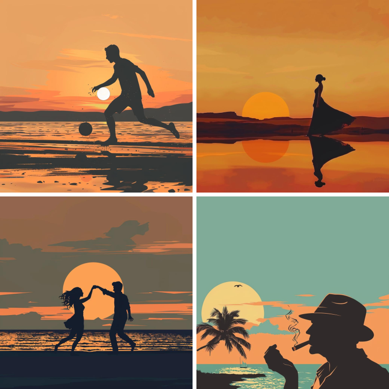 Silhouette Illustrations of People