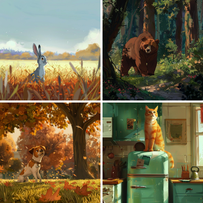 Children Book Animal Illustrations