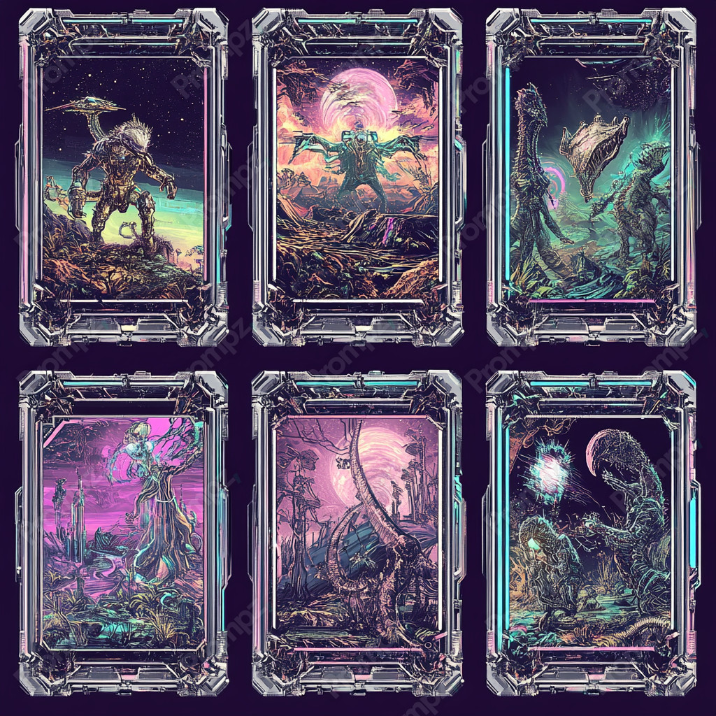 Matching Card Game Visual 2D Matching Card Game Assets | Midjourney Prompt | Prompts Club