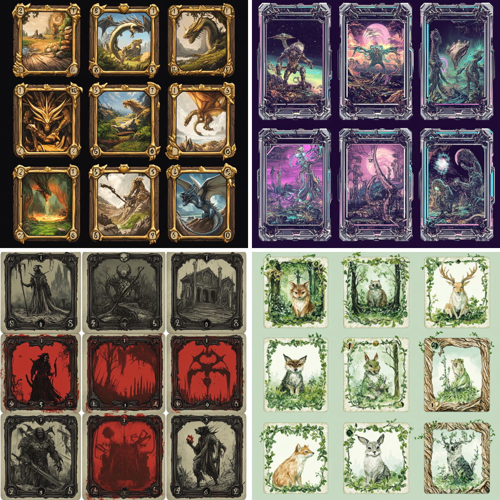 2D Matching Card Game Assets