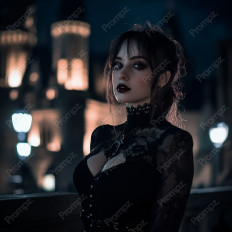 Midjourney V6 Prompt for Gothic Beauty Image Generation Prompts Thumbnail for image example 1