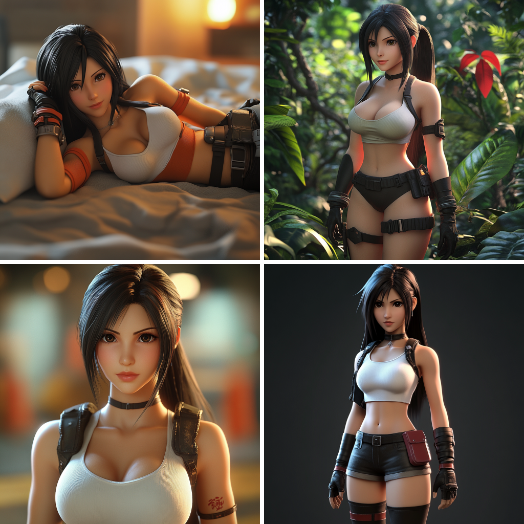 Tifa Lockhart Realisitc AI