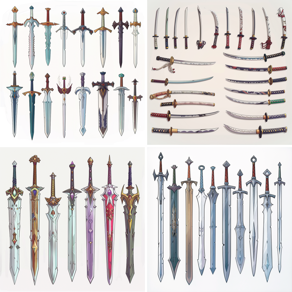 2D Sword Asset Sheet