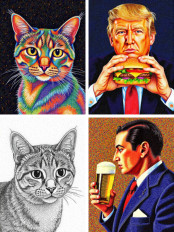 Pointillism Art style