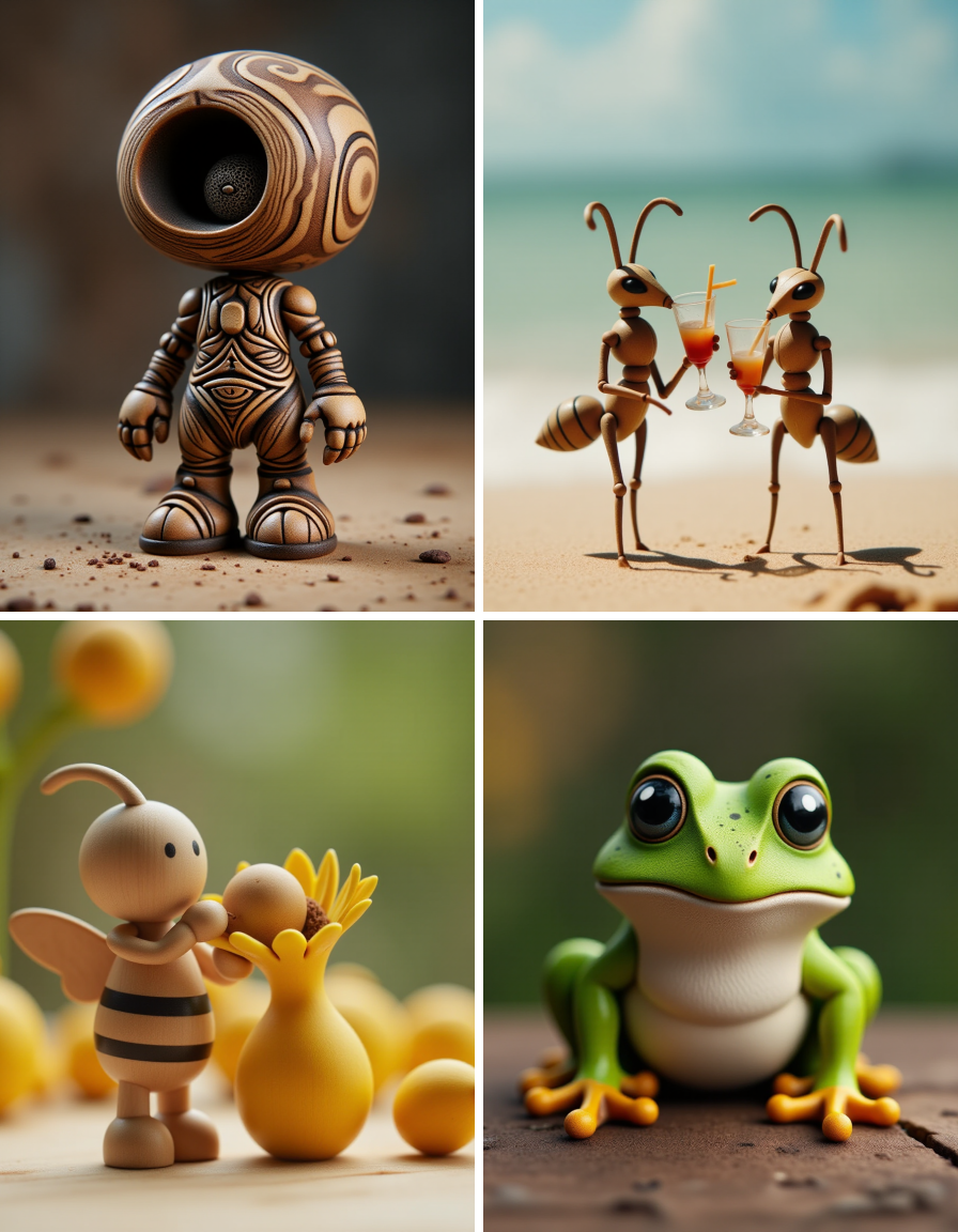 Flux AI undefined Model for Wood Figure Style
