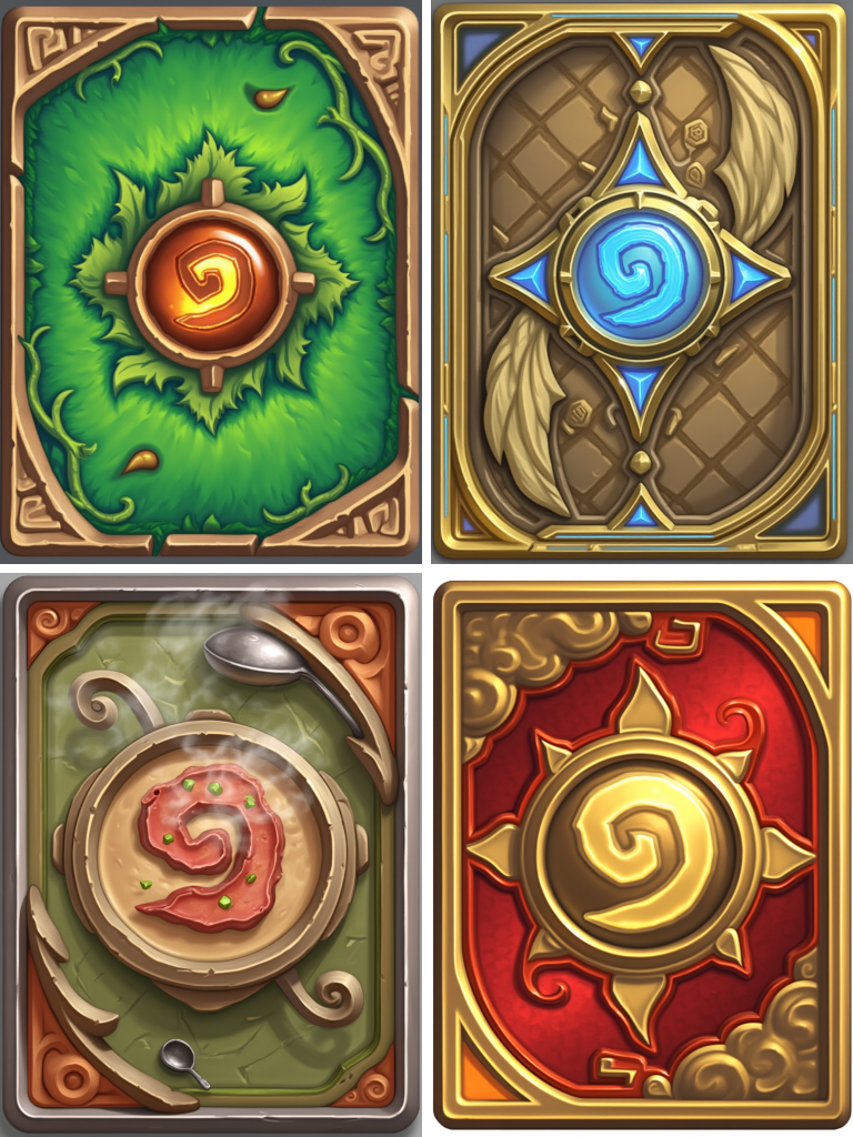 Flux AI undefined Model for Game Card's Back