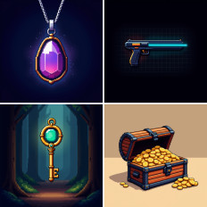 Pixel game assets