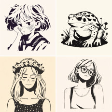 Manga Bold Line Style